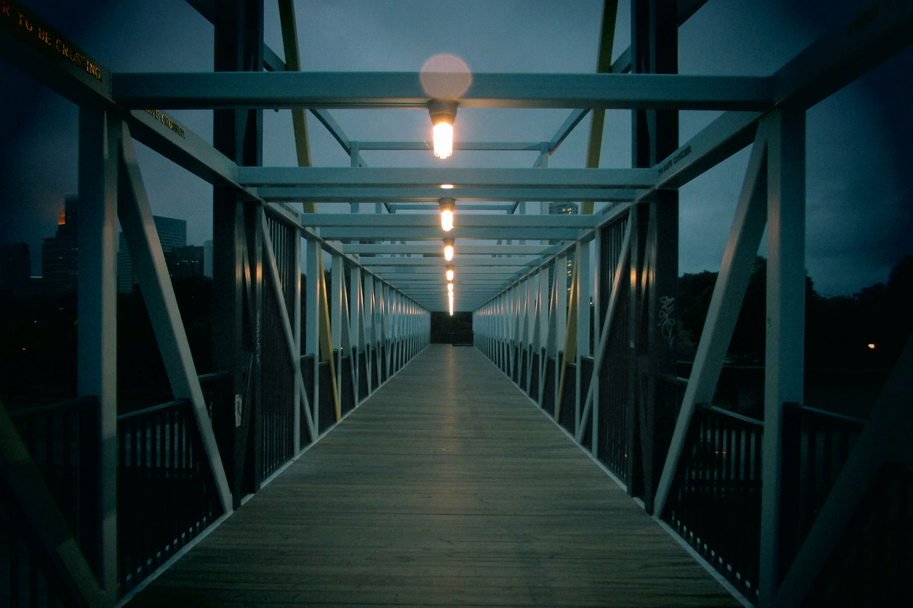 bridge at night